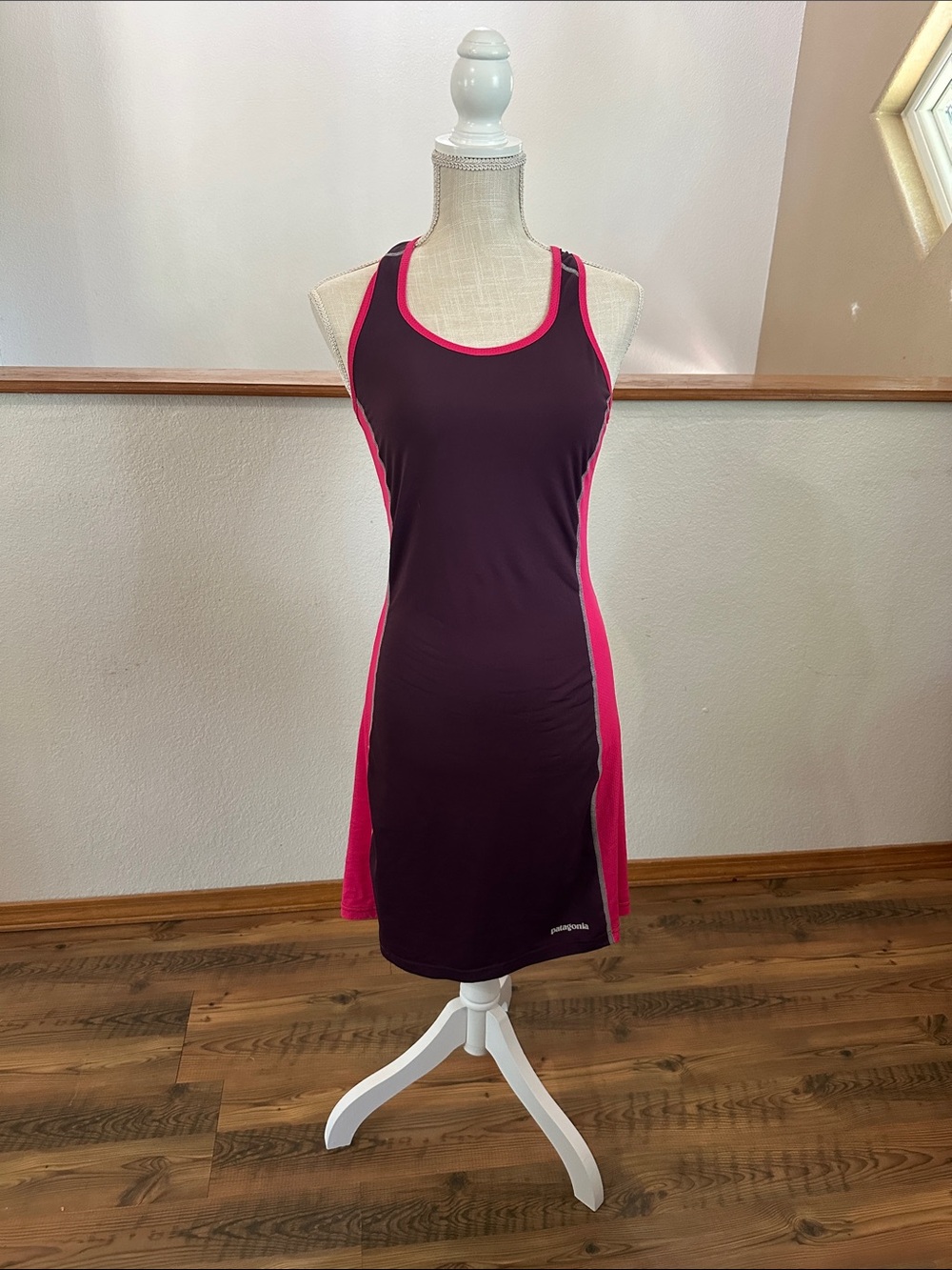 Patagonia Plum and Hot Pink Racerback Athletic Dress